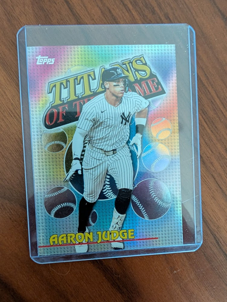 Aaron judge titans of the game insert